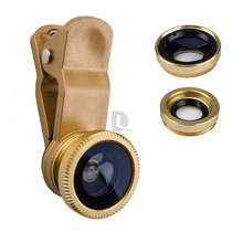 Universal 3 in 1 Chip on Photo Lenses Lente Fisheye Fish Eye Wide Angle for Iphone