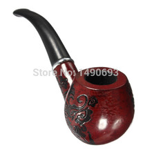 Wholesale Wooden Enchase Smoke Durable Tobacco Smoking Pipe Cigarettes Cigar Pipes Gift Free Shipping