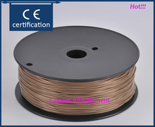 China aliexpress abs 1.75 3d filament brown color estrusora imprimante 3d laser for createbot,makerbot,reprap,etc 3d printer