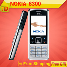 Original Nokia 6300 2MP Camera Bluetooth MP3 Java mobile phone Free Shipping Refurbished