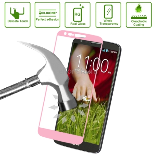 new design Link Dream Tempered Glass Film Spare Parts Protector for LG G2 Spare Parts Pink