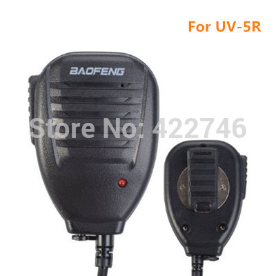 Free shipping original black mic handheld speaker microphone for Baofeng UV 5R 888S Two Way Radio