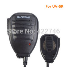 Free shipping original black mic handheld speaker microphone for Baofeng UV 5R, 888S Two Way Radio walkie talkie accessories
