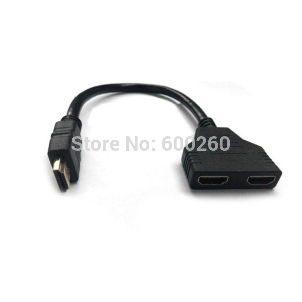 Купить HDMI мужчин и женщин 1 2 hdmi в 2, разветвитель кабеля адаптер ...