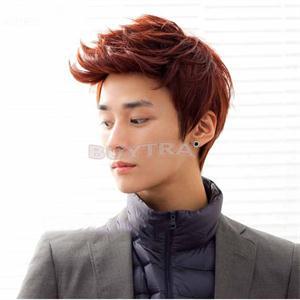 2014 New Multi function 4 color Handsome Boys Wig Korean Fashion Men s Short False Hair