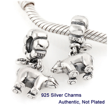 Beads DIY Fits for charmilia Pandora Bracelet Drop shipping Guaranteed 100% 925 Silver Polar Bear Threaded Charms Jewelry L168-2