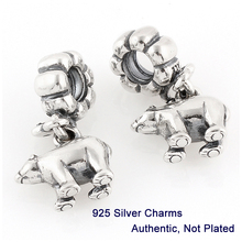 Beads DIY Fits for charmilia Pandora Bracelet Drop shipping Guaranteed 100 925 Silver Polar Bear Threaded