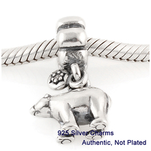 Beads DIY Fits for charmilia Pandora Bracelet Drop shipping Guaranteed 100 925 Silver Polar Bear Threaded