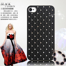 Super Shiny Cheap Plating diamond Hard Back Cover Skin Case For iPhone 4 4s One Piece Retail Drop Shipping AC054