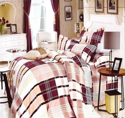 New IKEA Fashion Stripe Color Block Four Pieces Sets Bedding Include Duvet Cover Bed sheet Pillowcase As The picture HN14102902(China (Mainland))