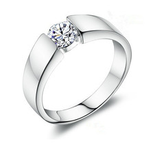 60% off Free Shipping Women/Men Ring for Wedding Engagment Gift,Silver 925 Korean Fashion Jewelry Anel de Prata Com Cristal J002
