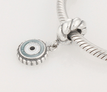 Mixed Enamel Watchful Eye Dangle Charm Beads 925 Sterling Silver DIY Jewelry Findings For Pandora Brand Women Bracelets Design