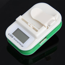 2014 Hot Sell Universal Battery Charger with LCD Indicator Screen for Cell Phones US Plug 1STL