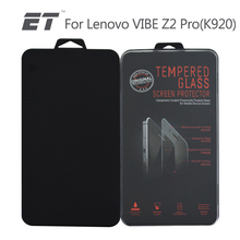 Free Shipping High Quality Premium Real Tempered Glass Radian 0.3mm Film Screen Protector Lenovo K920 VIBE Z2 Pro