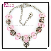 NEW HOT European Murano Glass Beads Bracelet Fits Pandora Style Bracelets Jewelry LET55