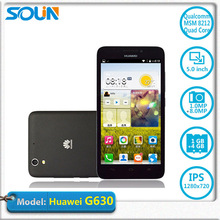 Huawei G630 Wcdma mobile phone 5.0 inch 1280×720 HD Quad Core Qualcomm MSM8212 1.2GHz 1GB RAM 8.0MP GPS Dual SIM Multi-language