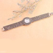 Brand New Luxury Elegant 925 Thai Silver Watches Fashion Women s Wrist Watch Bracelet Quartz Watch