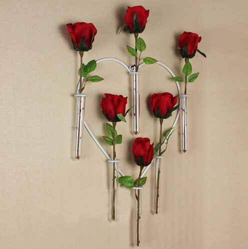 Wrought iron flower containers for weddings
