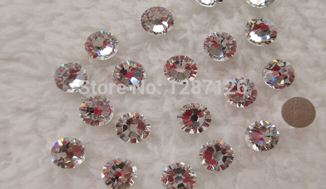 Promotions Crystal Clear Rhinestone Nail Art Decorations ss8 Top Quality Flat back Non Hotfix rhinestones 3d