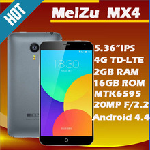 Original Meizu MX4 M461 Octa Core 4G FDD LTE WCDMA 2GB Ram MTK 6595 flyme4 From Android 4.4 2070MP Mobile phone GSM/WCDMA/LTE