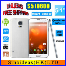 DHL free 2GB RAM 32GB ROM HDC S5 Phone S5 i9600 Phone MTK6572 Octa Core 5.1″ 16MP Camera 3G Heart rate sensor fingerprint phone