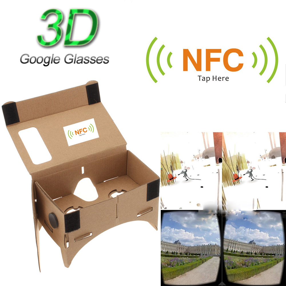 Купить NFC google 3d очки diy google картон виртуальной реальности vr ...