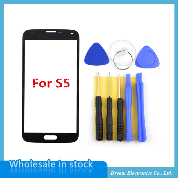NEW Replacement parts LCD Front Touch Screen Glass Mobile Phone Outer Lens for Samsung Galaxy S5