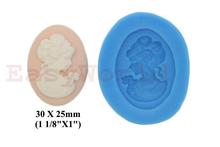Lady Cabochon Cameo Silicone Mold Silicon Mould For Polymer Clay Crafts Jewelry Cake Decorating Decoration Mold