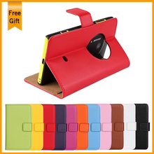 Luxury 100% genuine leather Wallet Leather Case For Nokia Lumia 1020 Flip Phone Cover with Card Handbag+free shipping