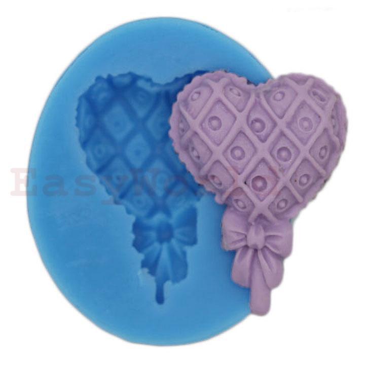 Bowknot Heart Silicone Mold Silicon Mould For Polymer Clay Crafts Jewelry Cake Decorating Decoration Mold Making
