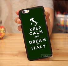Brand Keep Calm And Italy Personalized Luxury Cellphone Case For iPhone 6 6 Plus Mobile Phone Cases Accessories Shell Case Cover