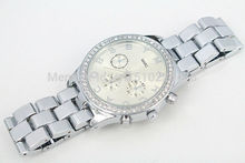 2014 Brand Women Watch Rhinestone quartz watch Fashion lady luxury dress bracelet Wristwatches Christmas gift free