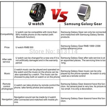Bluetooth WristWatch U8 U Watch For iPhone 4 4S 5 5S Samsung S4 Note 2 Note