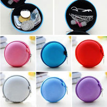 New Fashion 2014 Multi Candy Colors Oval Small Canvas Coin Clutch Purses for Girls Brand Women