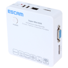 ESCAM 4CH 3G WIFI Super Mini NVR Support 1080P Video HDD Smartphone Onvif IP Camera U