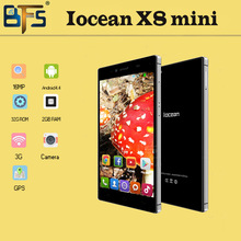 Original iocean x8 mini cell phone mtk6582 quad core 1.3GHz Android 4.4 1G RAM 32G ROM 3G 900MHz x8 mini pro mobile phone /Eva