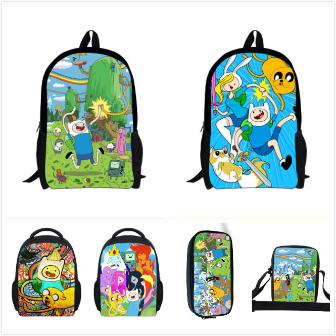 High-Quality-Adventure-Time-Sport-Boys-Bags-Backpacks-School-Backpack ...