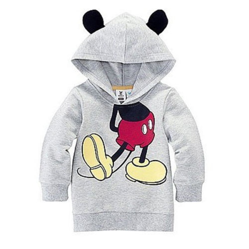 Hot New Baby Girls Boys Kid Cartoon Mickey Minnie Design Hoodies Sweatshirt Clothes