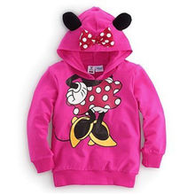 Hot New Baby Girls Boys Kid Cartoon Mickey Minnie Design Hoodies Sweatshirt Clothes