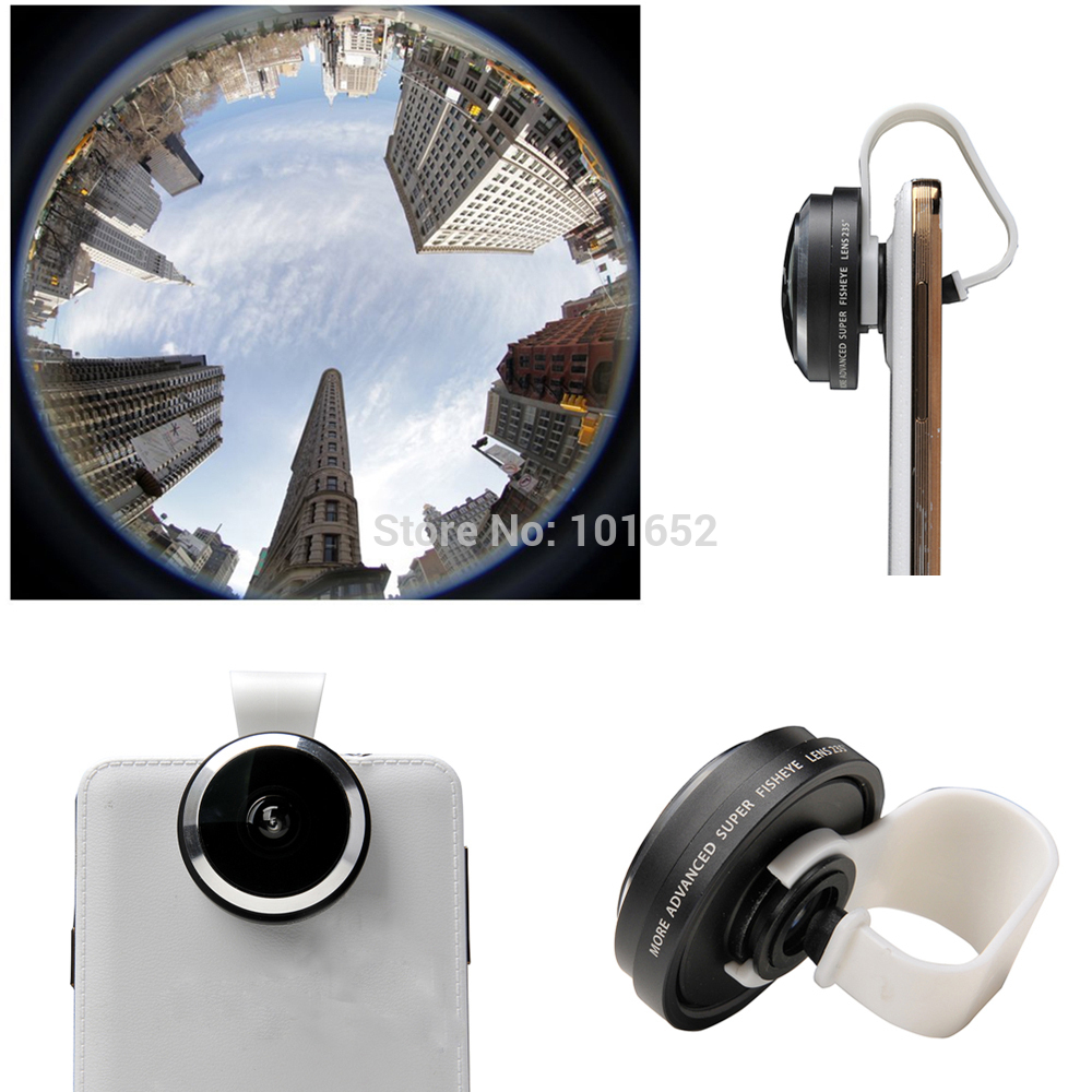 Universal Clip Super 235 Degree Fish eye Fisheye Lens Camera For All Phones iPhone 6 4S