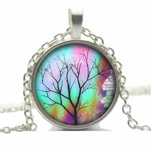 Fashion Pendant tree Necklace Pendant Jewelry vintage necklace sterling silver color necklace jewelry women accessories