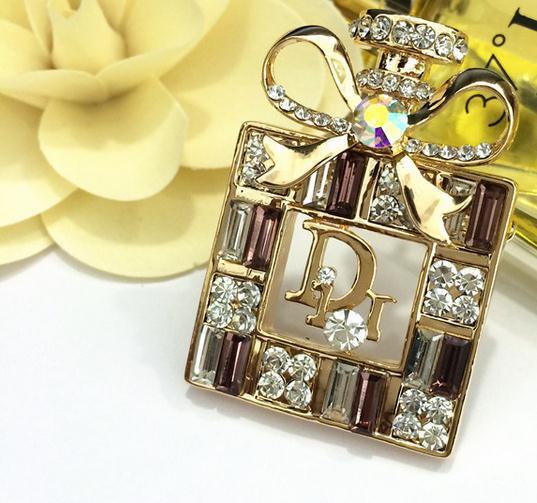 luxury brooches high quality bowknot perfume bottles brooches zircon fasion women jewlery wholessales new 2014 factory