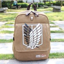 NEW Quality Shingeki no Kyojin Attack on Titan Backpack Schoolbag Shoulder Bag free shipping