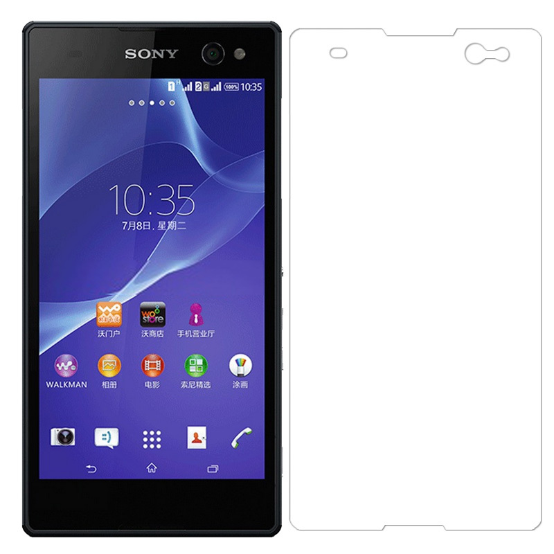 Free shipping GQ111 High quality Smartphone Screen Protector Film For Sony Xperia C3