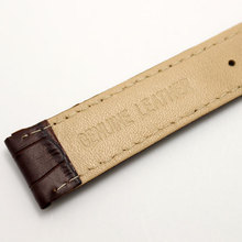 Brown 20mm Width Genuine Leather Wrist Watch Strap Christmas Gift Mens Womens 2 Spring Bars