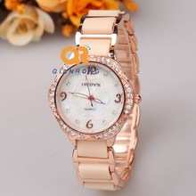 luxury brand women wristwatches hot female rhinestone ceramic bracelet watch elegance charms lady quartz watches stainless