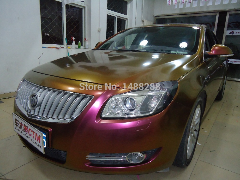 new 15M x 1 52M DIY glossy chameleon vinyl film wrap car bra paint protection