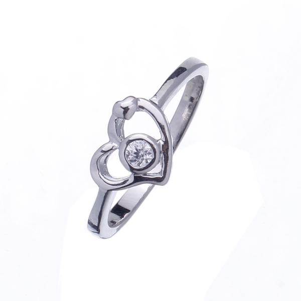 New Stylish Cut 925 Sterling Silver Clear Topaz Wedding Ring Sz 7 9 Women s Gift
