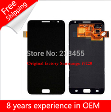 Global free shipping Mobile Phone LCDs Touch Screen and Frame For Samsung Galaxy Note N7000 i9220 LCD Assembly