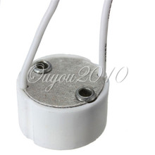 LED Strip Connector 10PCS GU10 Socket For Halogen Ceramic Light Bulb Lamps Holder Base Wire Jack